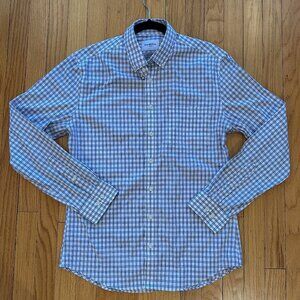 Slim White/Blue Plaid Button Down - Goodfellow & Co.
